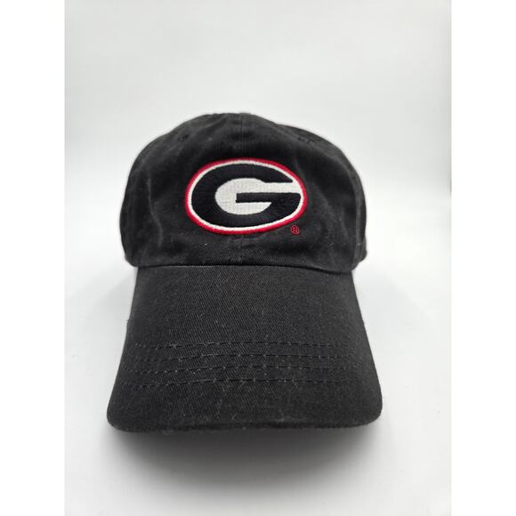 Georgia Bulldogs “G” Strapback Hat Black Adjustable NCAA Cap - Picture 1 of 5